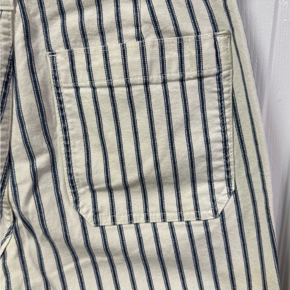J. Crew "Slim Wide Leg" Striped Pants - Size 27 - Picture 6 of 14